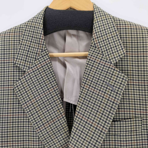 アクアスキュータム AQUASCUTUM マルチカラー チェックテーラードジャケット メンズ 92A4