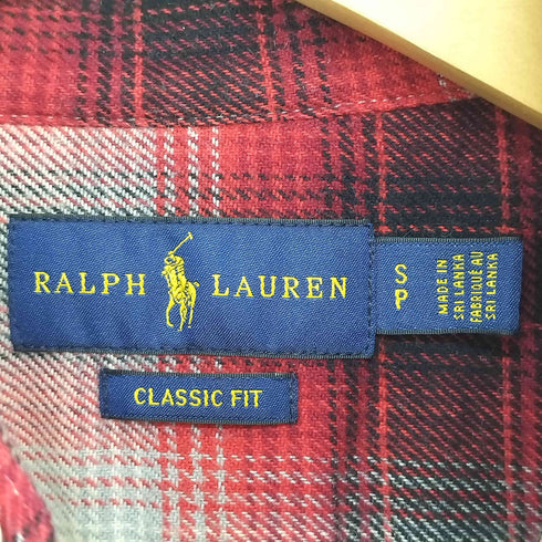 ポロラルフローレン POLO RALPH LAUREN classic fit ポニー刺繍 オンブレ コットンネルシャツ メンズ import:S