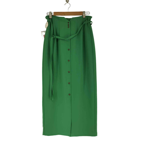 MANOF ENTER BUTTON PENCIL SKIRT レディース
