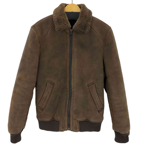 ザラ ZARA フェイクムートンジャケット メンズ M