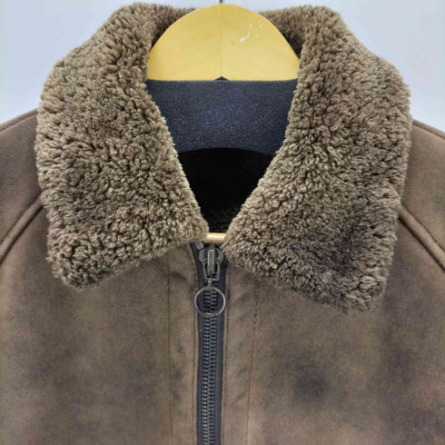 ザラ ZARA フェイクムートンジャケット メンズ M