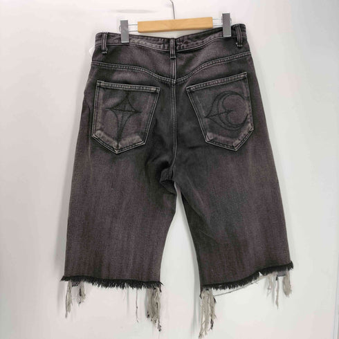 THUG CLUB サグクラブ 24SS DOUBLE KNEE DAMAGE SHORTS ダブルニー ダメージ デニム ショーツ ジョーツ メンズ JPN:2