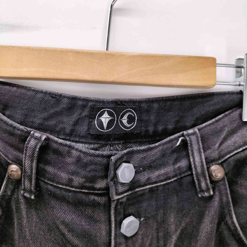 THUG CLUB サグクラブ 24SS DOUBLE KNEE DAMAGE SHORTS ダブルニー ダメージ デニム ショーツ ジョーツ メンズ JPN:2