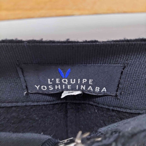 レキップヨシエイナバ LEQUIPE YOSHIE INABA フロントダブルジップ 縮絨 ウールスカート レディース 9