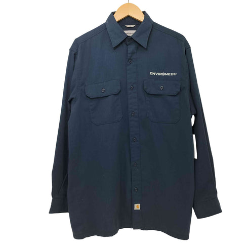 カーハート Carhartt RELAXED FIT 企業ロゴ刺繍 フラップポケット L/S シャツ メンズ import:M