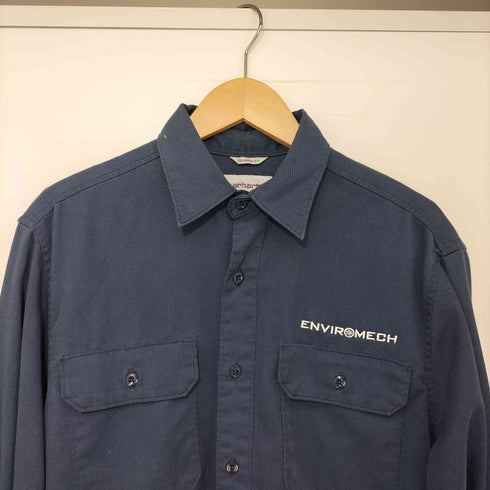 カーハート Carhartt RELAXED FIT 企業ロゴ刺繍 フラップポケット L/S シャツ メンズ import:M
