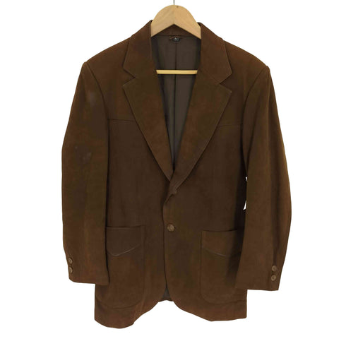 パルティーナ PARTINA カウレザー 裏地ロゴ刺繍 2B テーラード ジャケット メンズ import:L