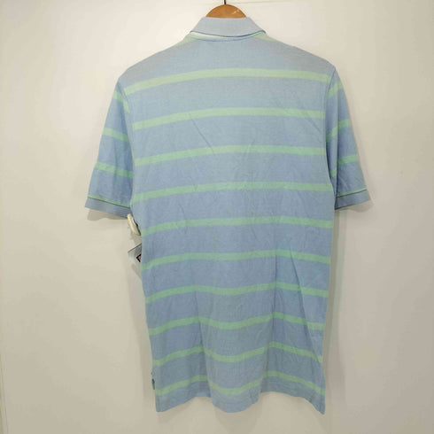 ブルックスブラザーズ 346 BROOKS BROTHERS 子羊ロゴ 鹿の子 ストライプ S/S ポロシャツ メンズ import:S