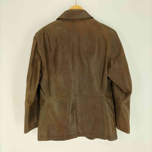 アレキサンダージュリアン ALEXANDER JULIAN カウレザー 3ポケット 3B テーラード ジャケット メンズ import:M