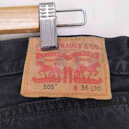 リーバイス Levis 505 ブラックデニムパンツ メンズ W36 L30