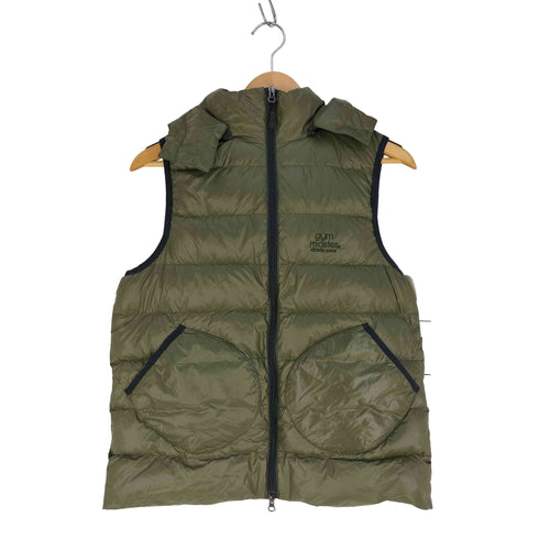 ジムマスター gym master フーデッド ダウンベスト レディース import:M