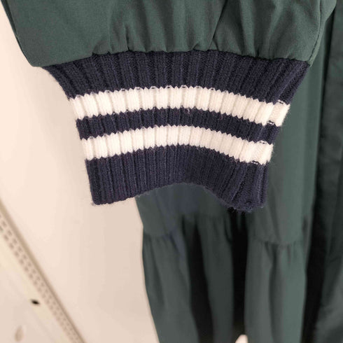 ブラーミン Brahmin ニット切替 ティアード シャツワンピース レディース JPN:38