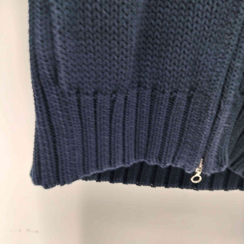 ザノーネ ZANONE ダブルジップ コットンニット ドライバーズニット レディース EUR:44