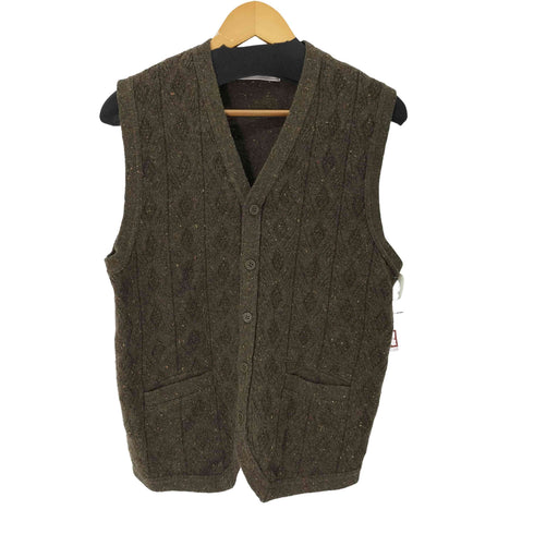 ケントアンドカーウェン KENT&CURWEN ネップ ニットベスト メンズ import:L