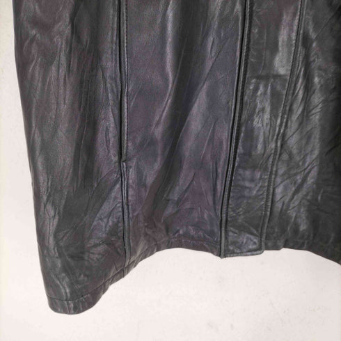 ウィルソン Wilsons Leather PELLE STUDIO リアルレザージップハーフコート レディース XL