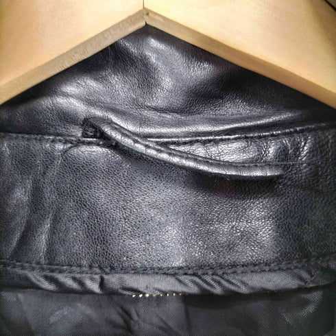 ウィルソン Wilsons Leather PELLE STUDIO リアルレザージップハーフコート レディース XL