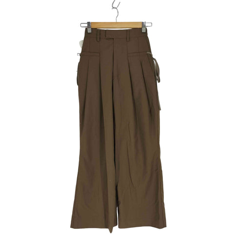 イデム IDEM idem ribbon tuck pants リボン付タックパンツ レディース FREE