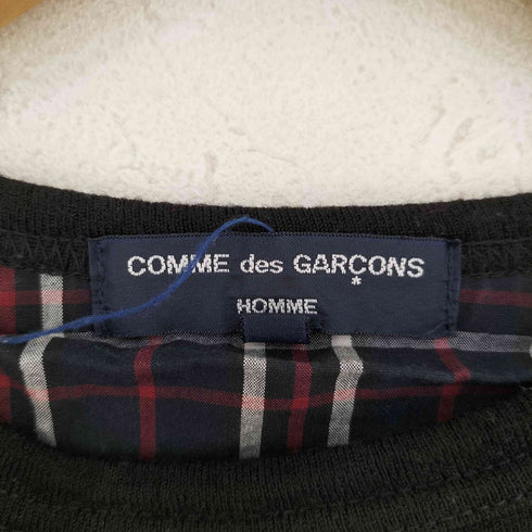 コムデギャルソンオム COMME des GARCONS HOMME 09AW 裏地チェッククルーネックセーター メンズ JPN:XS