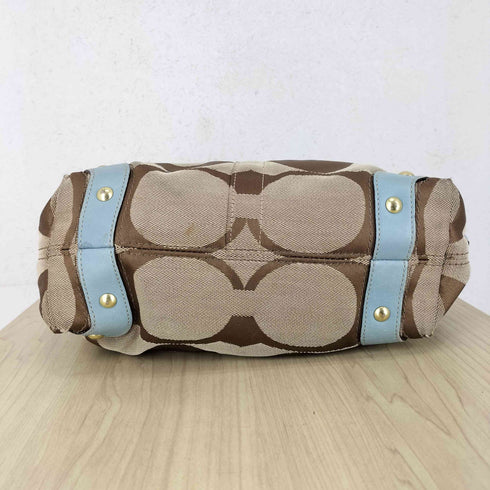 コーチ COACH カーリー レザー キャンバス シグネチャー ショルダーバッグ レディース