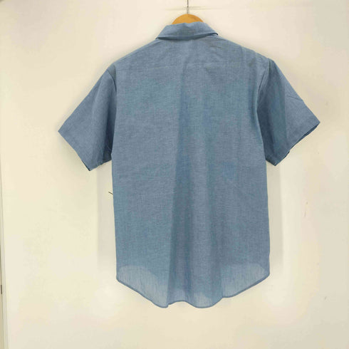 70s SEAFARER コットンポリ シャンブレーシャツ レディース L