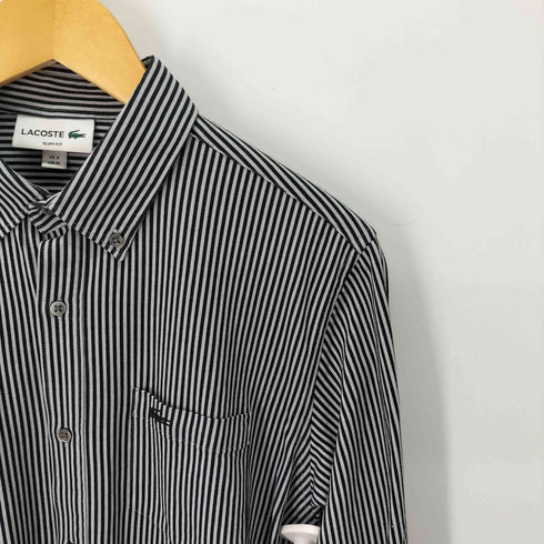 ラコステ LACOSTE COOLMAX(R)ストライプボタンダウンシャツ メンズ FR4