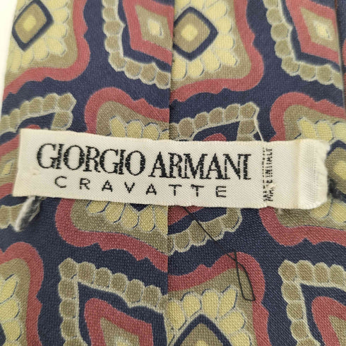 ジョルジオアルマーニ Giorgio Armani CRAVATTE イタリア製 総柄 シルク ネクタイ メンズ