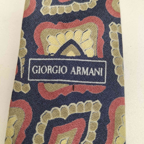 ジョルジオアルマーニ Giorgio Armani CRAVATTE イタリア製 総柄 シルク ネクタイ メンズ