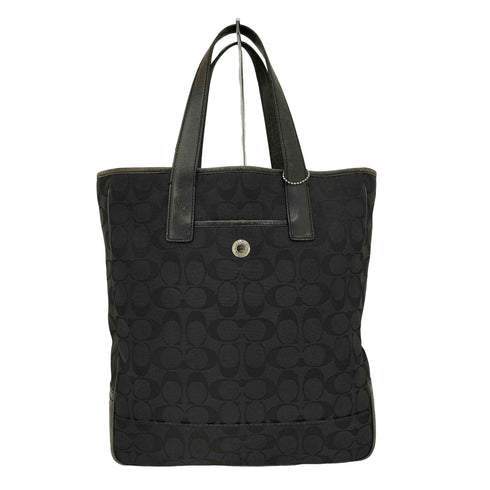 コーチ COACH シグネチャー レザー キャンバス ハンドバッグ トート レディース