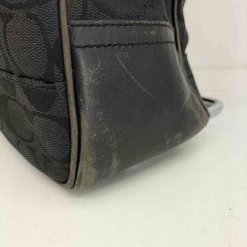コーチ COACH シグネチャー レザー キャンバス ハンドバッグ トート レディース