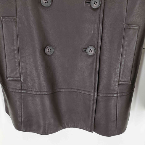 INTER FASHION ラムレザーピーコート レディース JPN:M