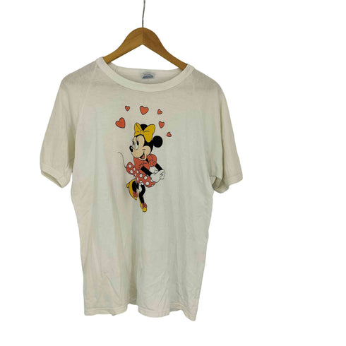 usa製 キャラクタープリント ラグランTシャツ メンズ import:L