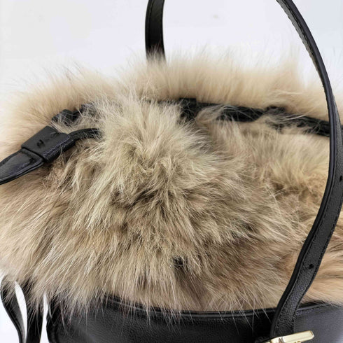 ストーリー Story. ファー 2WAY ショルダー ハンド バッグ レディース