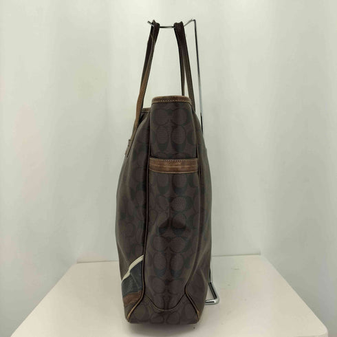 コーチ COACH シグネチャー ヘリテージ ストライプ トートバッグ レザー PVC メンズ