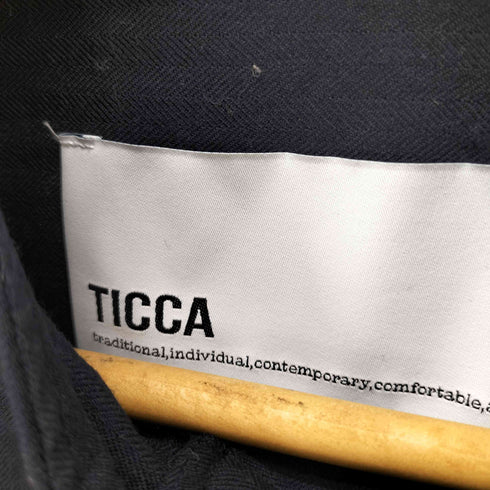 ティッカ TICCA ハンドカラー ストライプ L/S シャツ ワンピース プルオーバー ウール レディース FREE