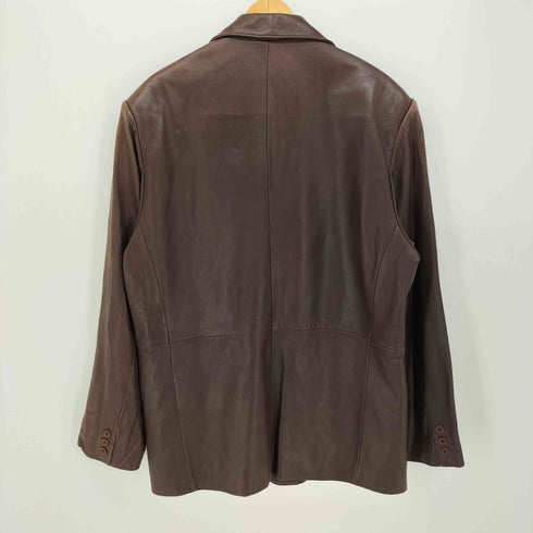 ROUNDTREE&YORKE 2B レザーテーラードジャケット メンズ import:M
