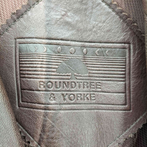 ROUNDTREE&YORKE 2B レザーテーラードジャケット メンズ import:M