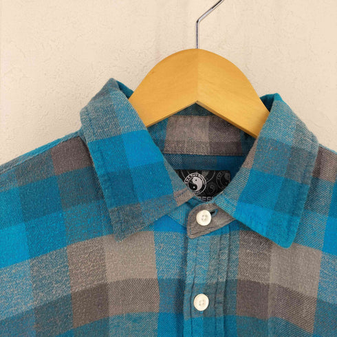 タウンアンドカントリー TOWN & COUNTRY 90S L/S ウールチェックシャツ メンズ import:XL