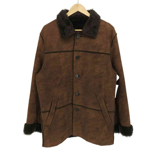 ザラ ZARA SUEDE MOUTON JACKET フェイク スエード ムートン ボア ジャケット メンズ import:M