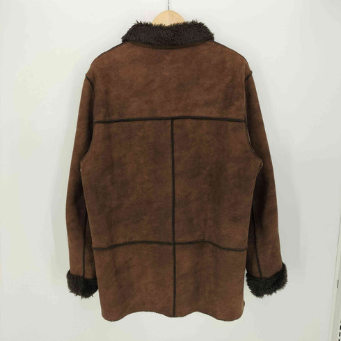 ザラ ZARA SUEDE MOUTON JACKET フェイク スエード ムートン ボア ジャケット メンズ import:M