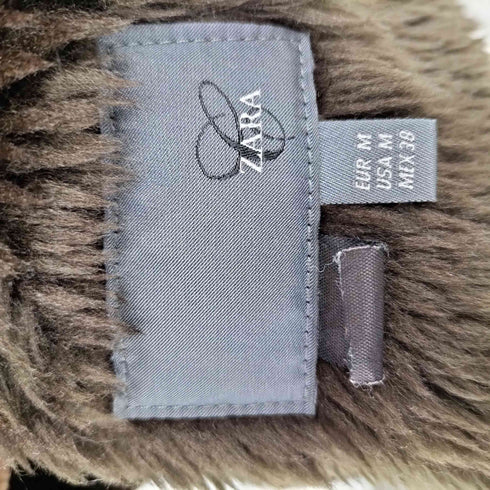 ザラ ZARA SUEDE MOUTON JACKET フェイク スエード ムートン ボア ジャケット メンズ import:M