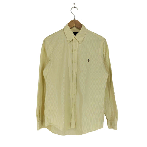 ポロラルフローレン POLO RALPH LAUREN CLASSIC FIT ポニー刺繍 ストライプ ボタンダウン ロングスリーブシャツ メンズ 170/92A