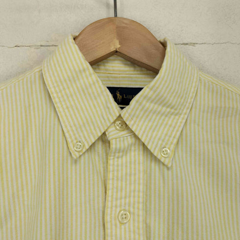 ポロラルフローレン POLO RALPH LAUREN CLASSIC FIT ポニー刺繍 ストライプ ボタンダウン ロングスリーブシャツ メンズ 170/92A