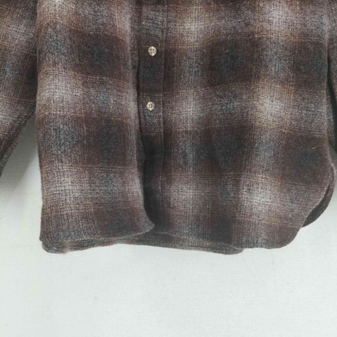 Timpanogos 90S USA製 オンブレチェック ウールシャツ メンズ import:L