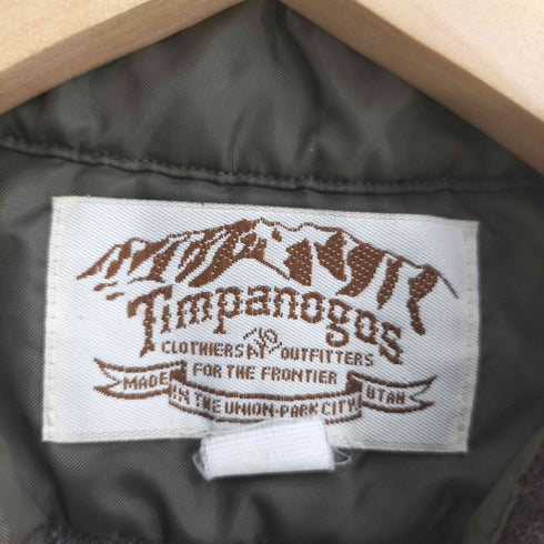 Timpanogos 90S USA製 オンブレチェック ウールシャツ メンズ import:L