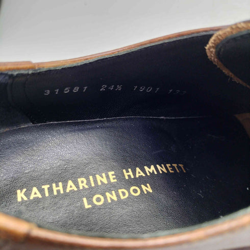 キャサリンハムネットロンドン KATHARINE HAMNETT LONDON バングラデシュ製 レザー クラシック スタイル 革靴 ドレス シューズ メンズ JPN:24.5