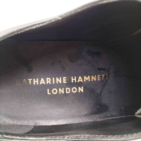 キャサリンハムネットロンドン KATHARINE HAMNETT LONDON バングラデシュ製 バッファローカーフ クラシック スタイル 革靴 ドレス シューズ メンズ JPN:24.5