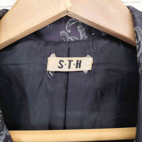 S.T.H ペイズリーデザインチェスターコート レディース M