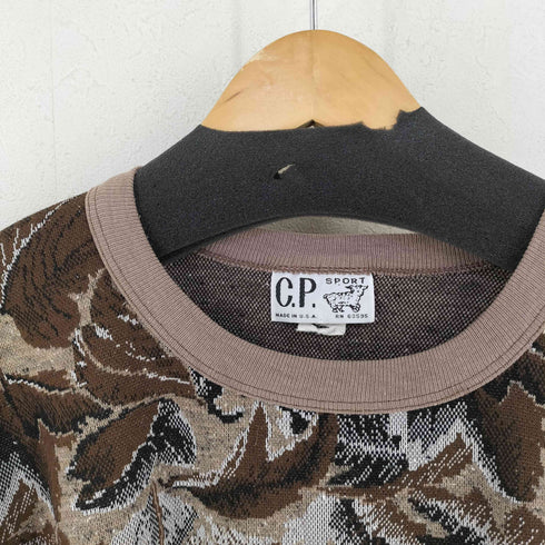 c.p.sport USA製 総柄スウェット メンズ