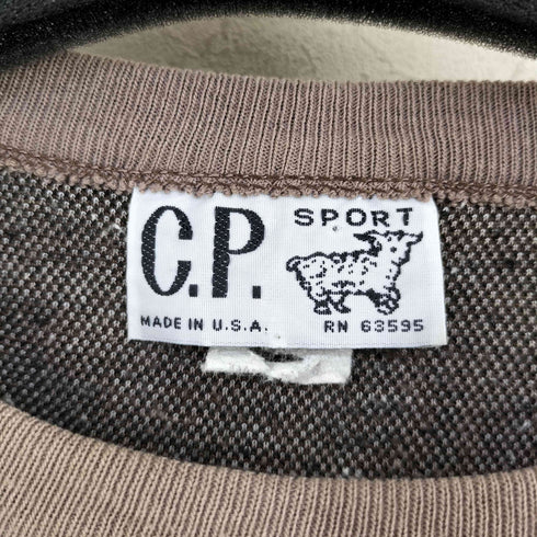 c.p.sport USA製 総柄スウェット メンズ