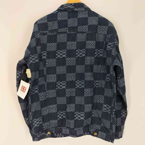 パッチワーク オーバーサイズ インディゴデニムジャケット メンズ JPN:XL